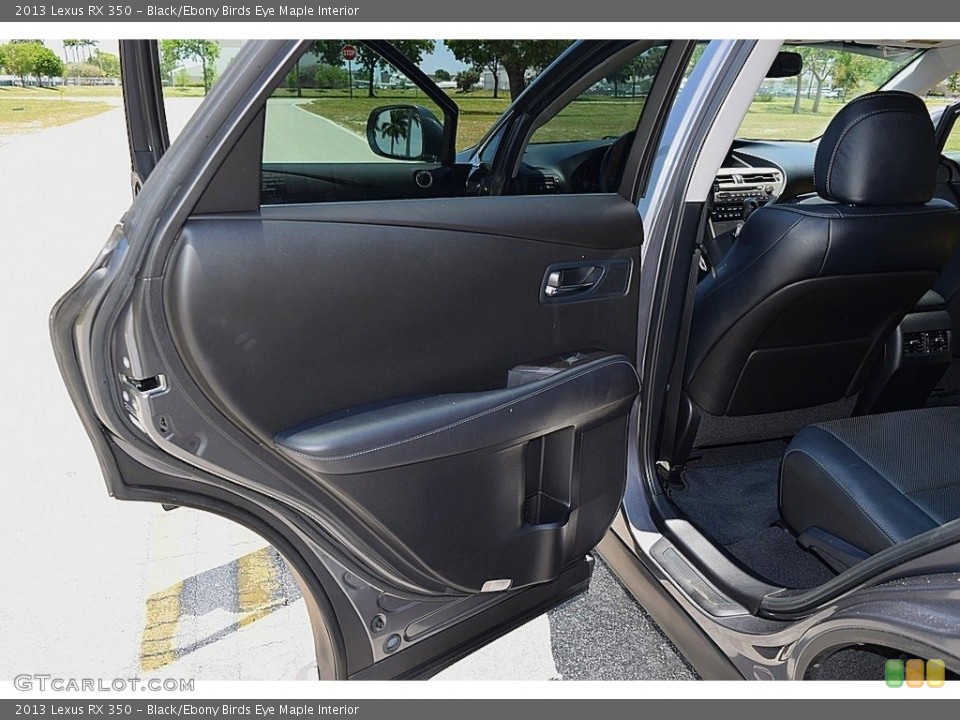 Black/Ebony Birds Eye Maple Interior Door Panel for the 2013 Lexus RX 350 #142094363