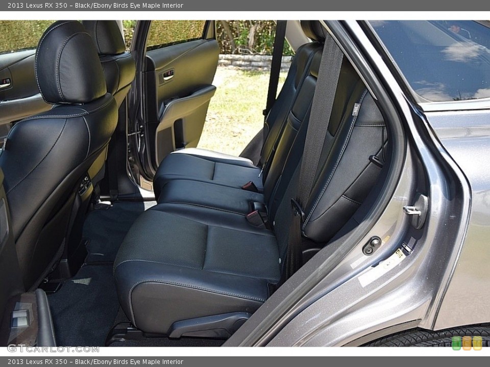 Black/Ebony Birds Eye Maple Interior Rear Seat for the 2013 Lexus RX 350 #142094402