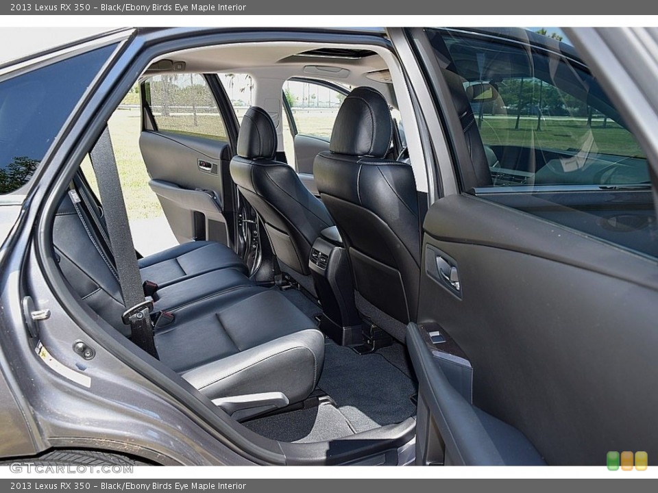 Black/Ebony Birds Eye Maple Interior Rear Seat for the 2013 Lexus RX 350 #142094488