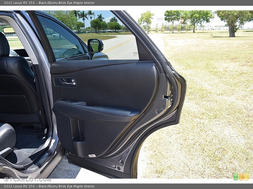 Black/Ebony Birds Eye Maple Interior Door Panel for the 2013 Lexus RX 350 #142094510