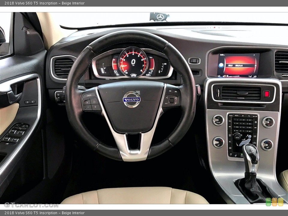Beige Interior Steering Wheel for the 2018 Volvo S60 T5 Inscription #142095620