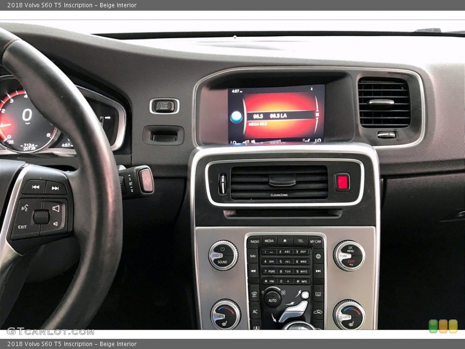 Beige Interior Controls for the 2018 Volvo S60 T5 Inscription #142095645