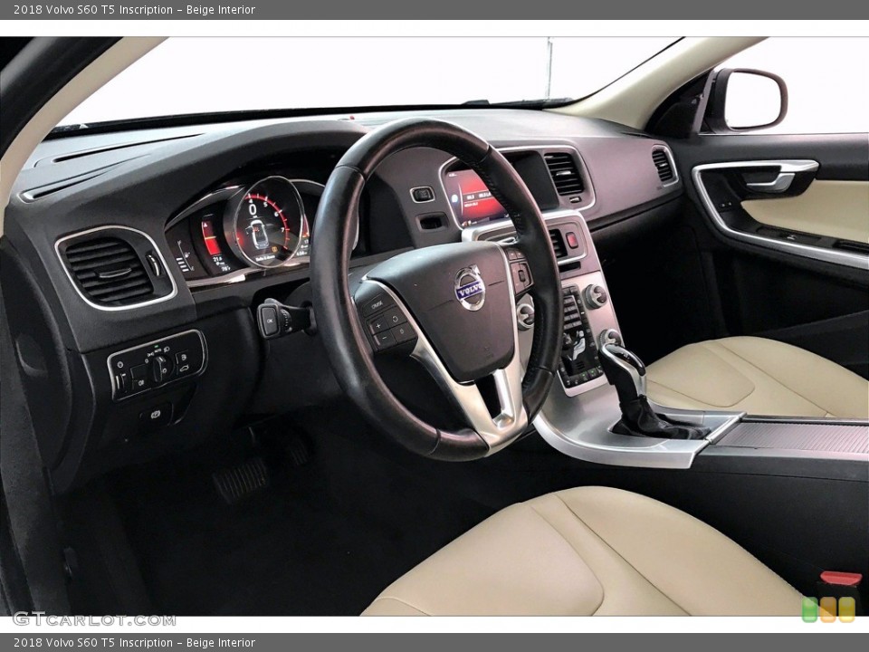Beige Interior Dashboard for the 2018 Volvo S60 T5 Inscription #142095890