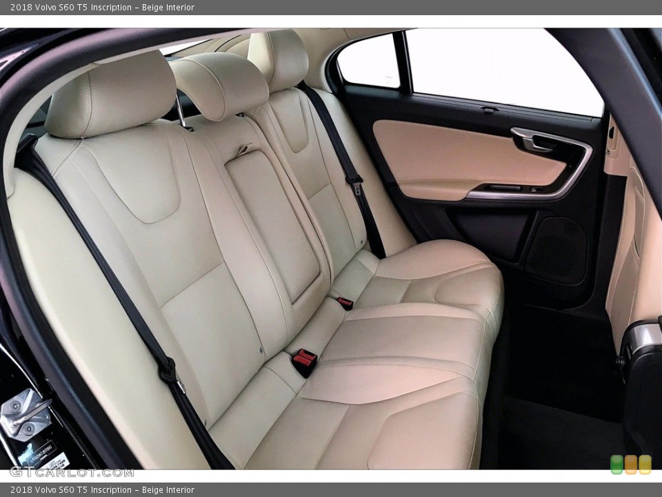 Beige Interior Rear Seat for the 2018 Volvo S60 T5 Inscription #142096031