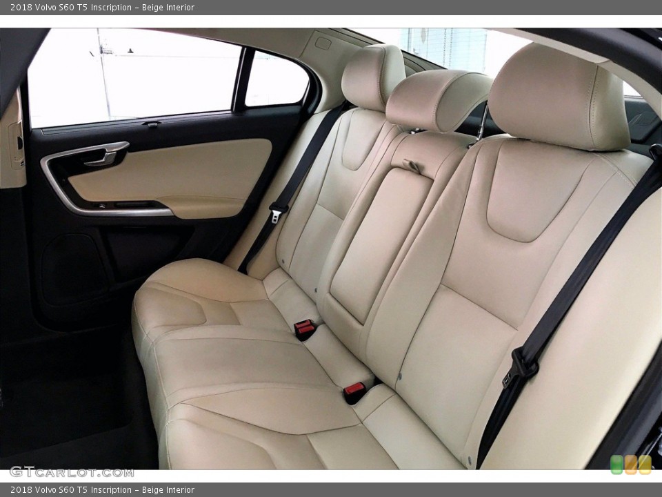 Beige Interior Rear Seat for the 2018 Volvo S60 T5 Inscription #142096061