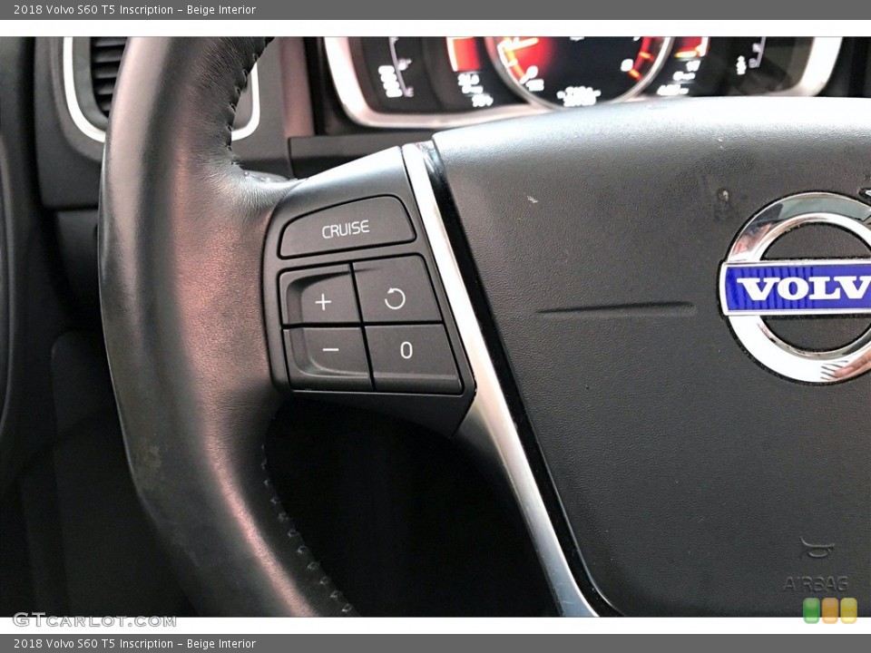 Beige Interior Steering Wheel for the 2018 Volvo S60 T5 Inscription #142096088