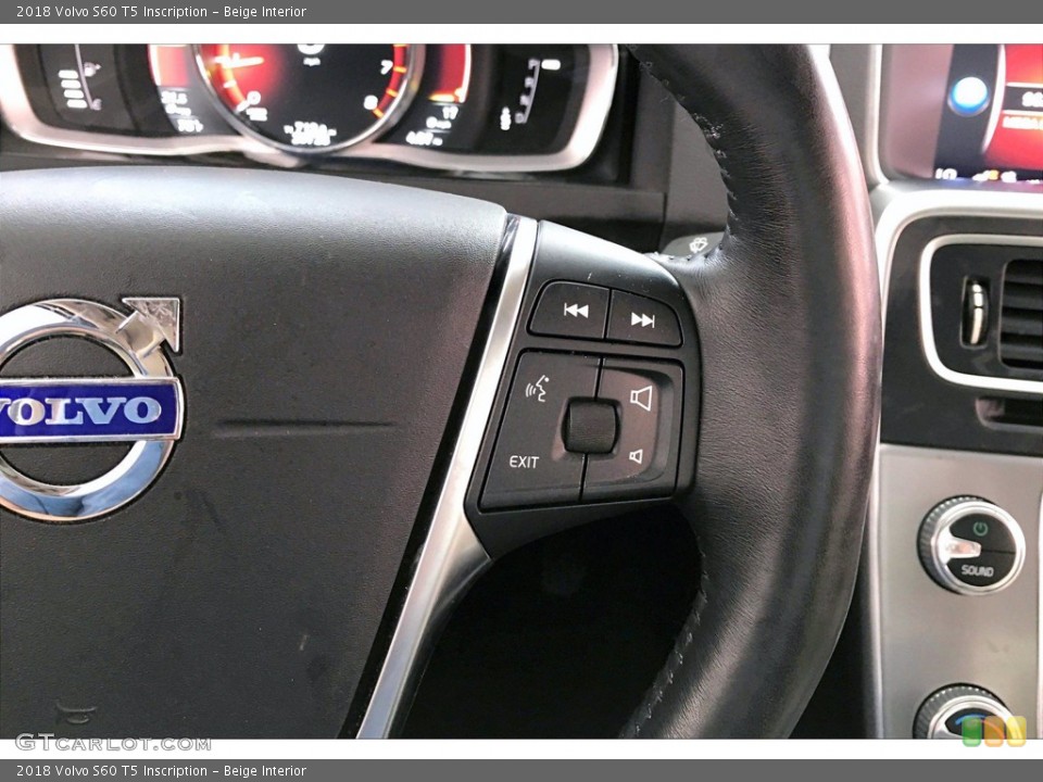 Beige Interior Steering Wheel for the 2018 Volvo S60 T5 Inscription #142096118