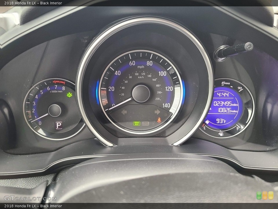Black Interior Gauges for the 2018 Honda Fit LX #142097504