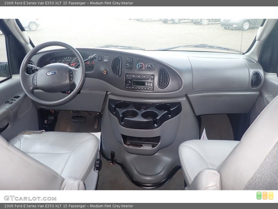 Medium Flint Grey Interior Dashboard for the 2006 Ford E Series Van E350 XLT 15 Passenger #142098170