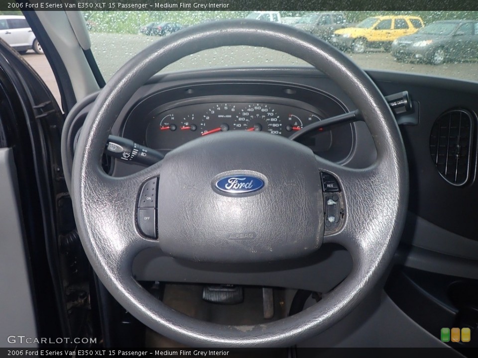 Medium Flint Grey Interior Steering Wheel for the 2006 Ford E Series Van E350 XLT 15 Passenger #142098323