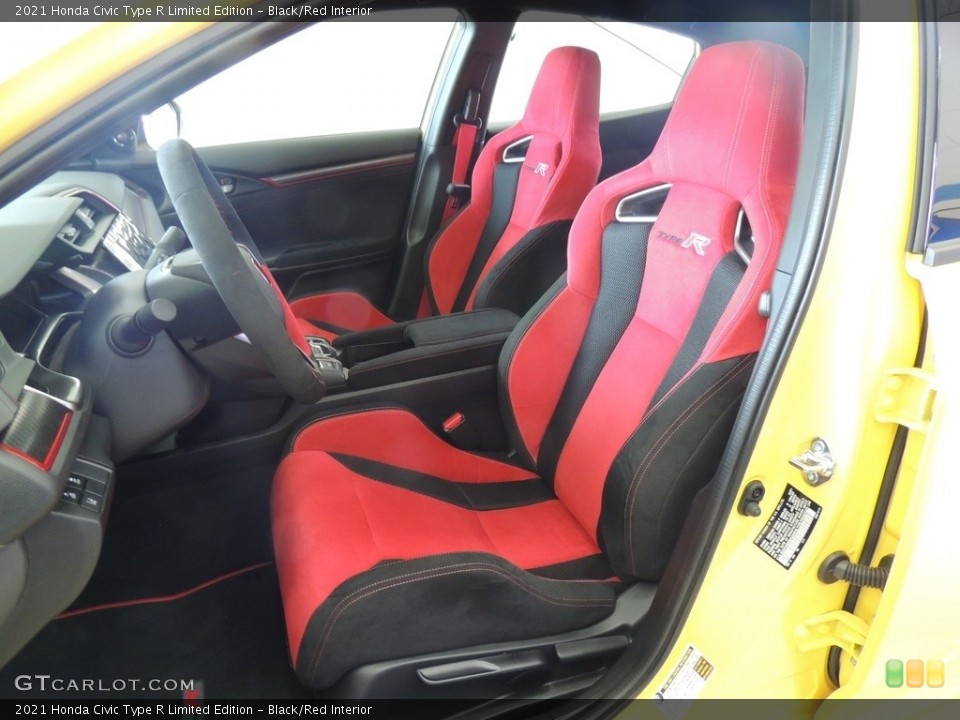 Black/Red Interior Front Seat for the 2021 Honda Civic Type R Limited Edition #142098403