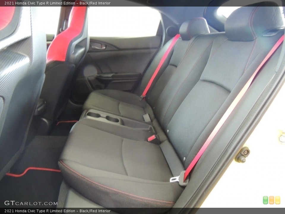 Black/Red Interior Rear Seat for the 2021 Honda Civic Type R Limited Edition #142098419