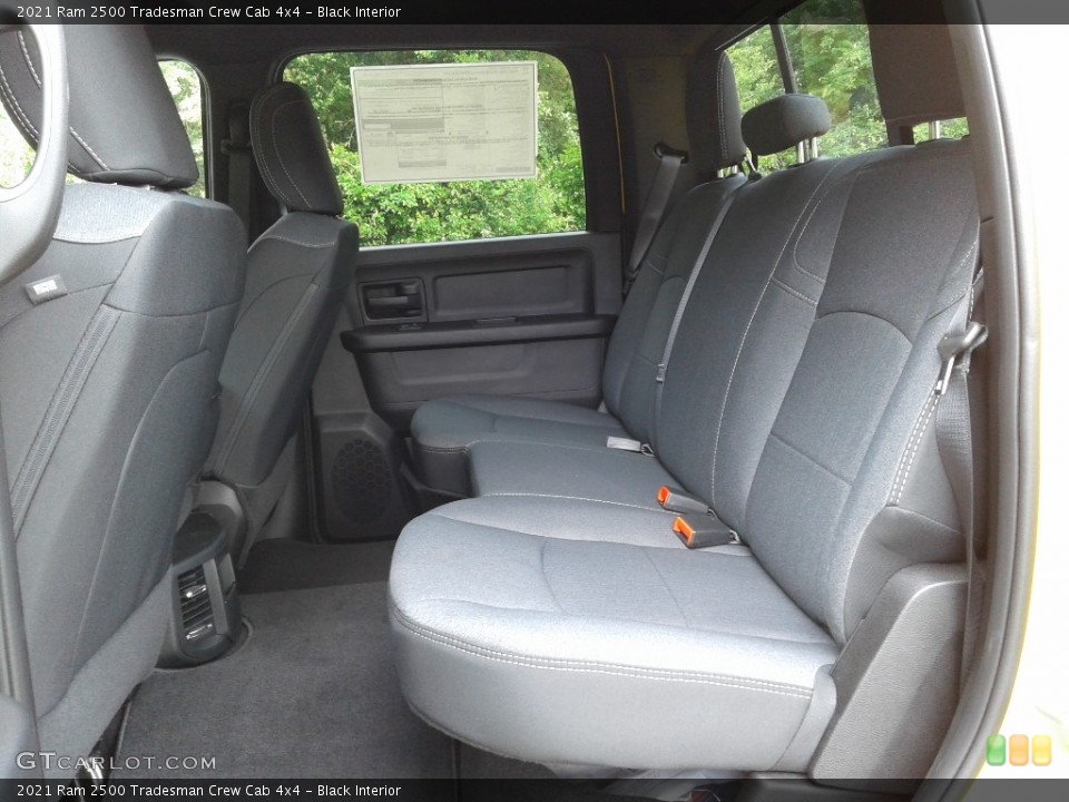 Black Interior Rear Seat for the 2021 Ram 2500 Tradesman Crew Cab 4x4 #142099523