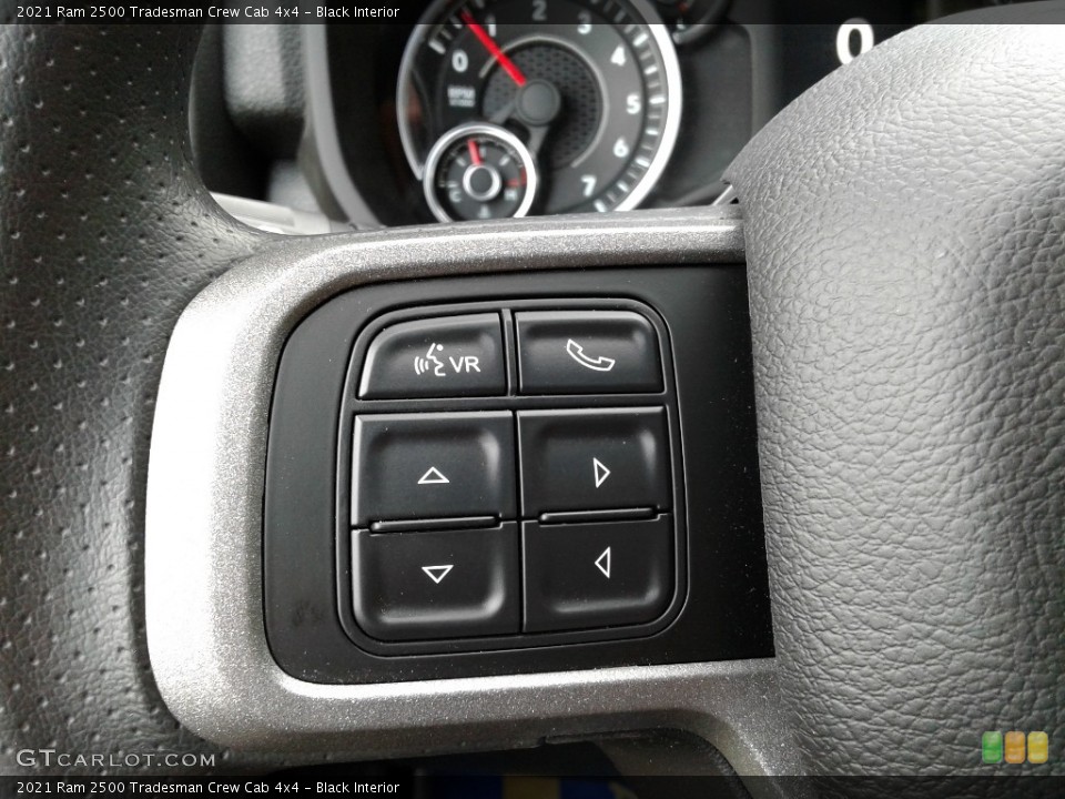Black Interior Steering Wheel for the 2021 Ram 2500 Tradesman Crew Cab 4x4 #142099646