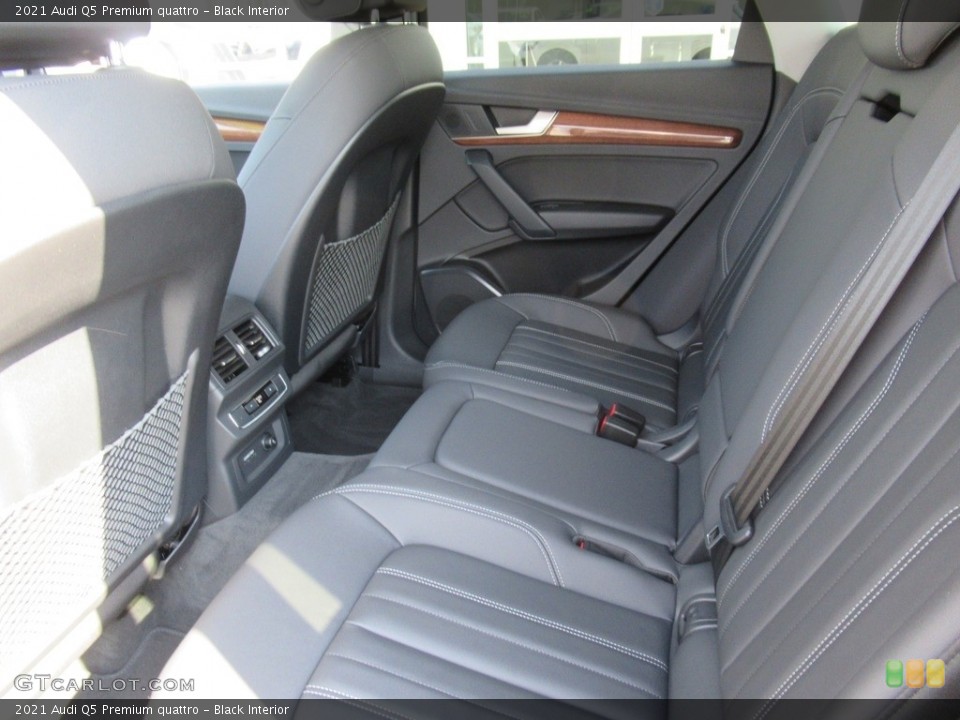 Black Interior Rear Seat for the 2021 Audi Q5 Premium quattro #142101765