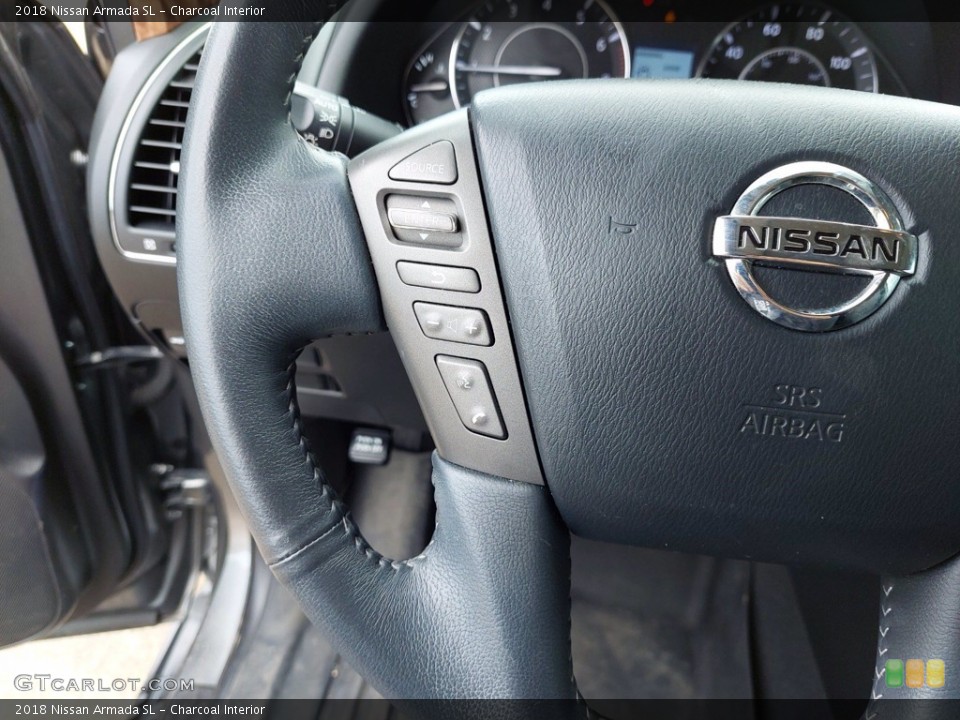 Charcoal Interior Steering Wheel for the 2018 Nissan Armada SL #142103801