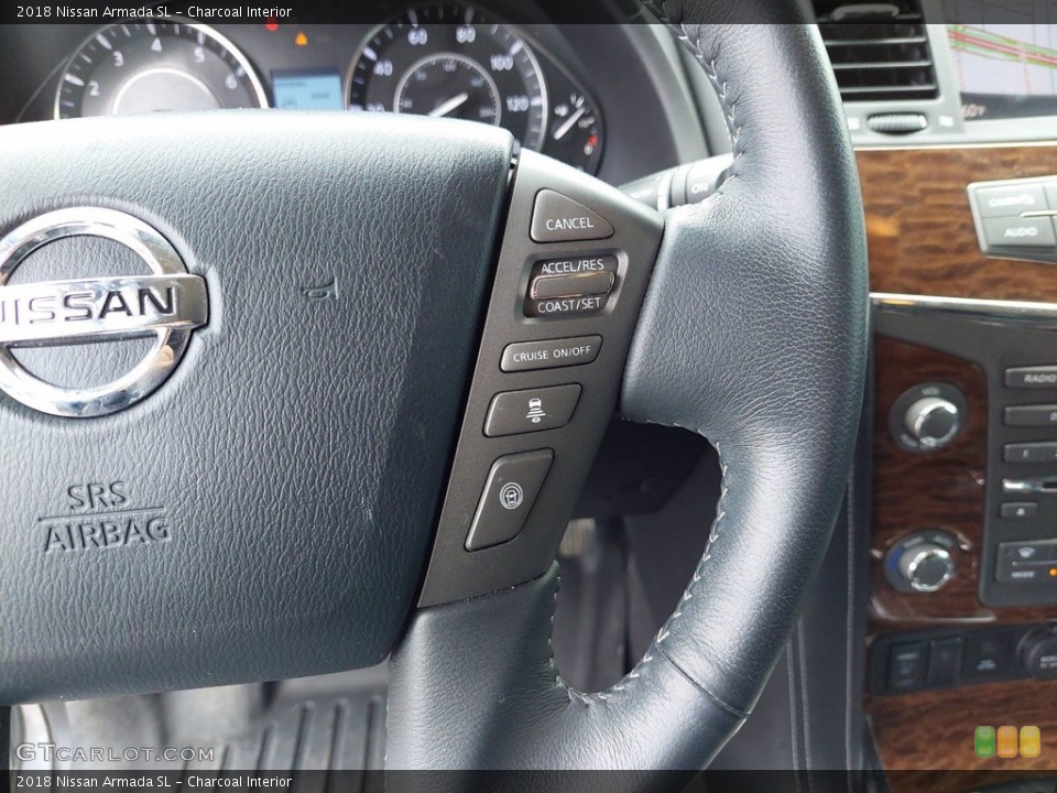 Charcoal Interior Steering Wheel for the 2018 Nissan Armada SL #142103809