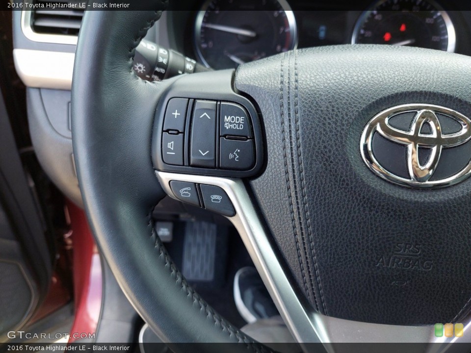 Black Interior Steering Wheel for the 2016 Toyota Highlander LE #142104113