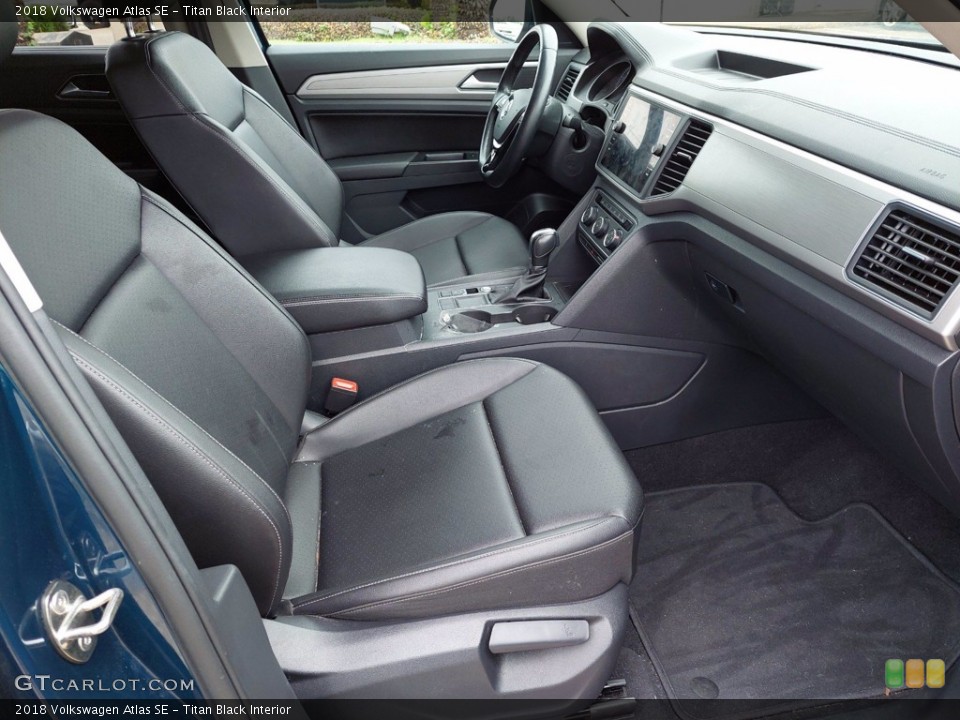 Titan Black Interior Front Seat for the 2018 Volkswagen Atlas SE #142105088