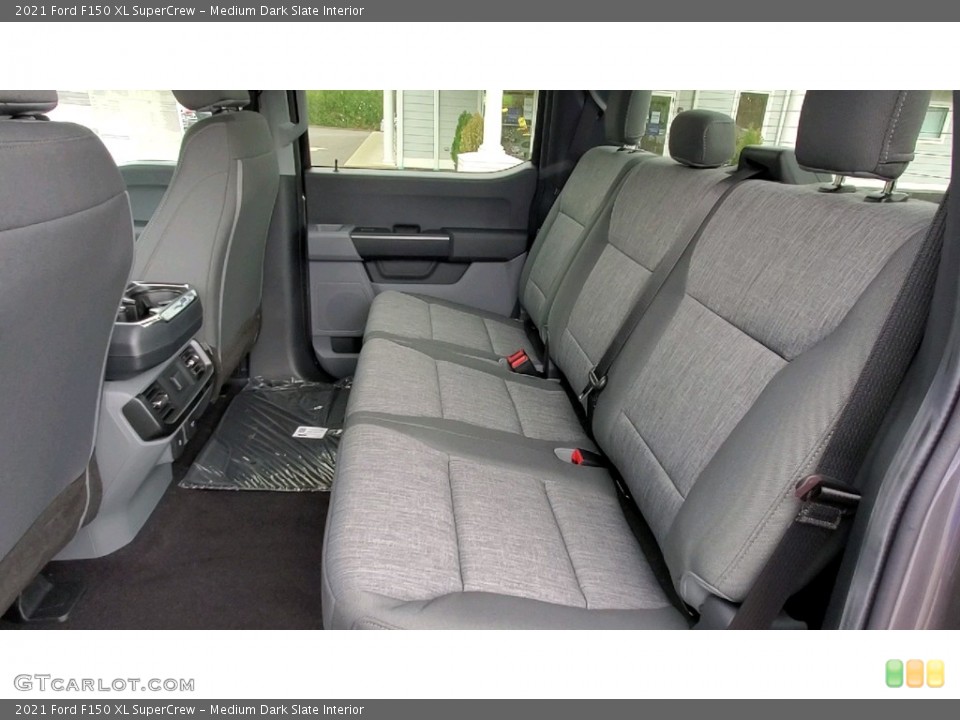 Medium Dark Slate Interior Rear Seat for the 2021 Ford F150 XL SuperCrew #142106234