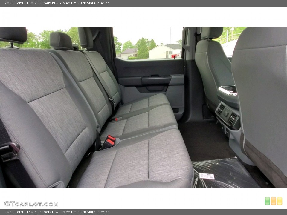 Medium Dark Slate Interior Rear Seat for the 2021 Ford F150 XL SuperCrew #142106303