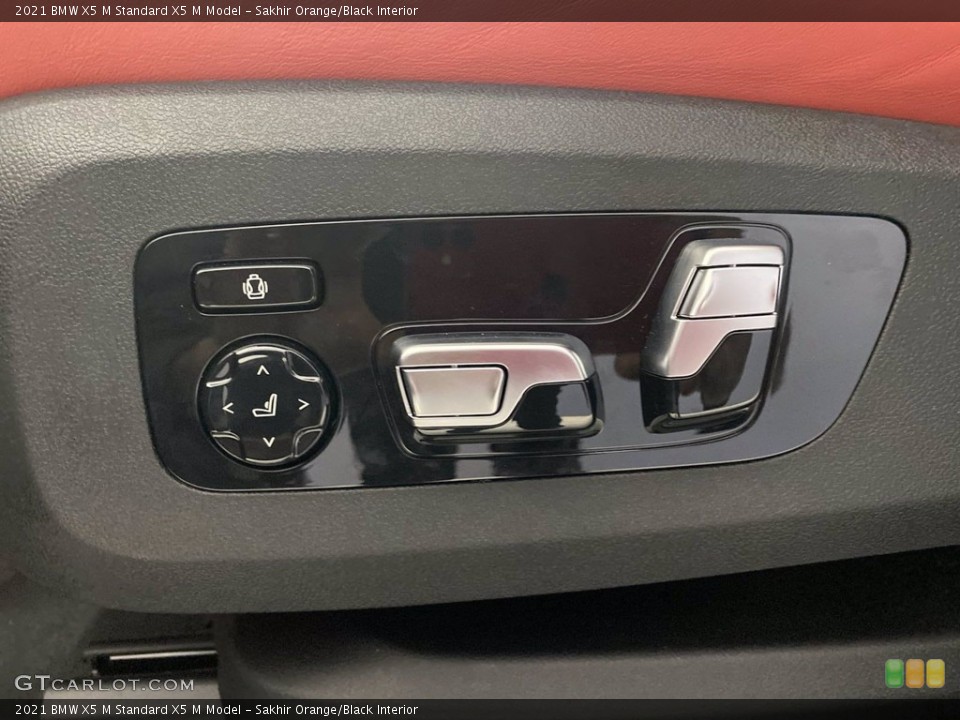 Sakhir Orange/Black Interior Controls for the 2021 BMW X5 M  #142108621