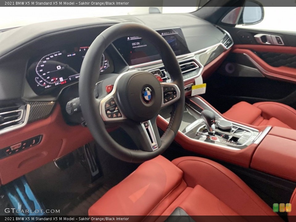 Sakhir Orange/Black Interior Photo for the 2021 BMW X5 M  #142108639