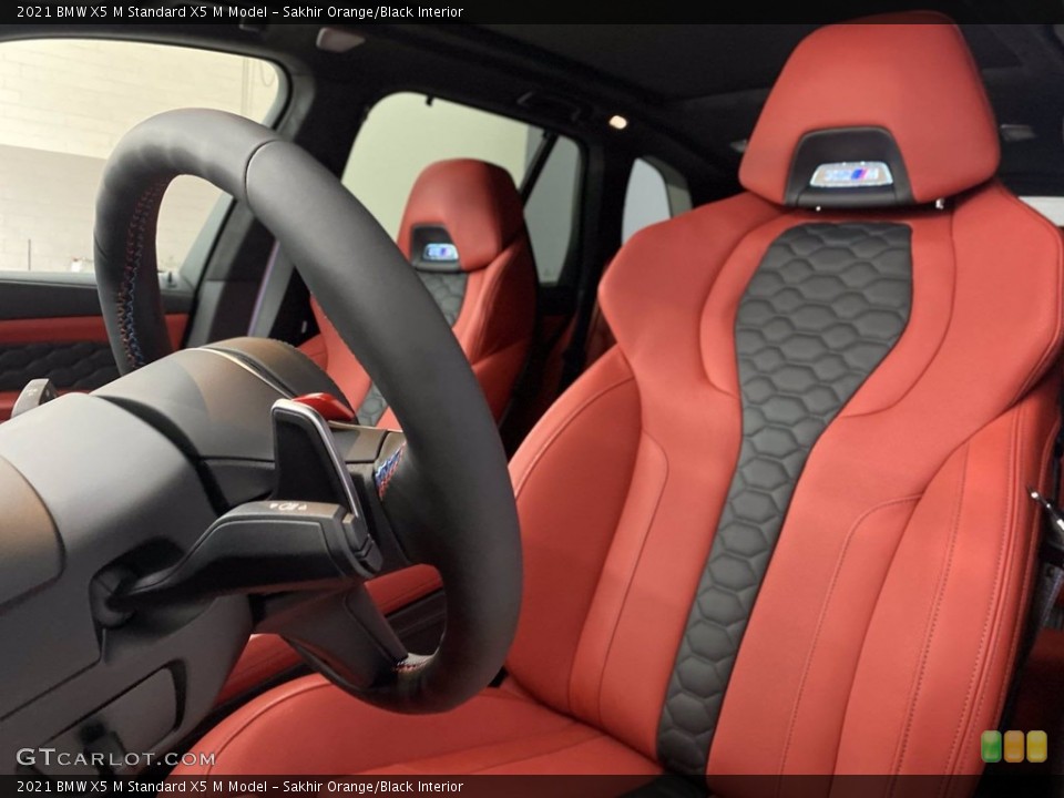 Sakhir Orange/Black 2021 BMW X5 M Interiors