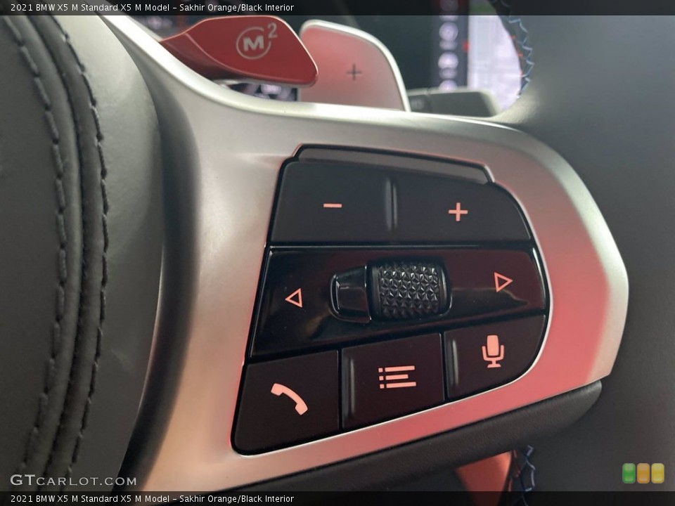 Sakhir Orange/Black Interior Steering Wheel for the 2021 BMW X5 M  #142108738