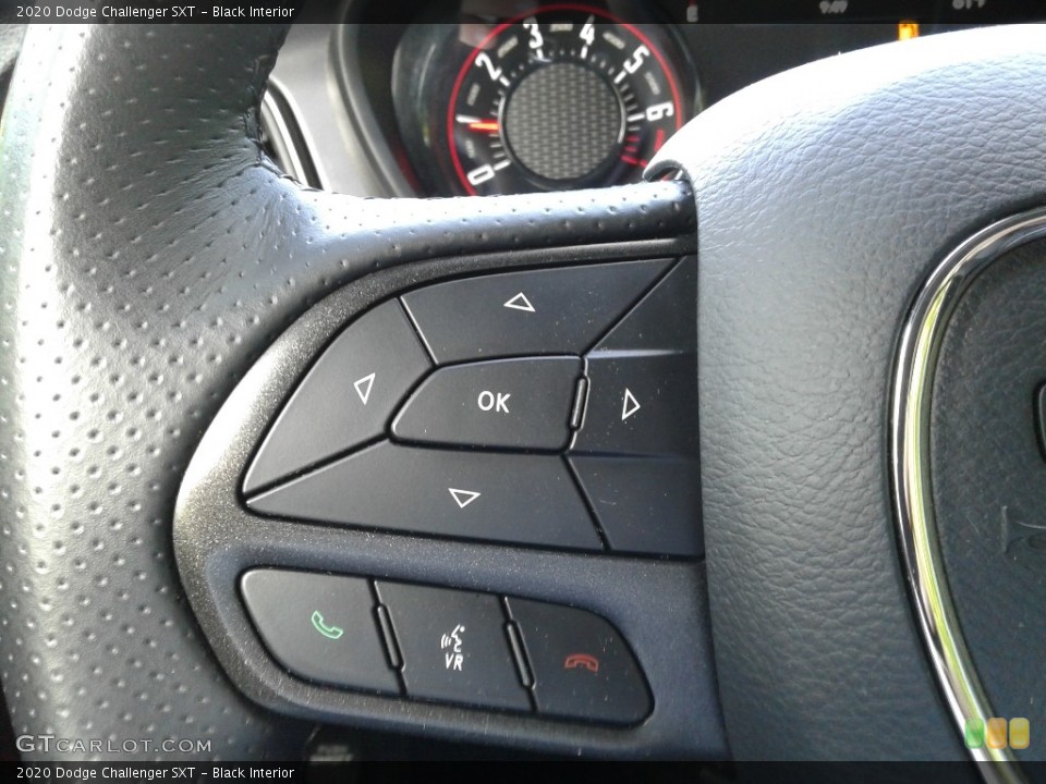 Black Interior Steering Wheel for the 2020 Dodge Challenger SXT #142108792