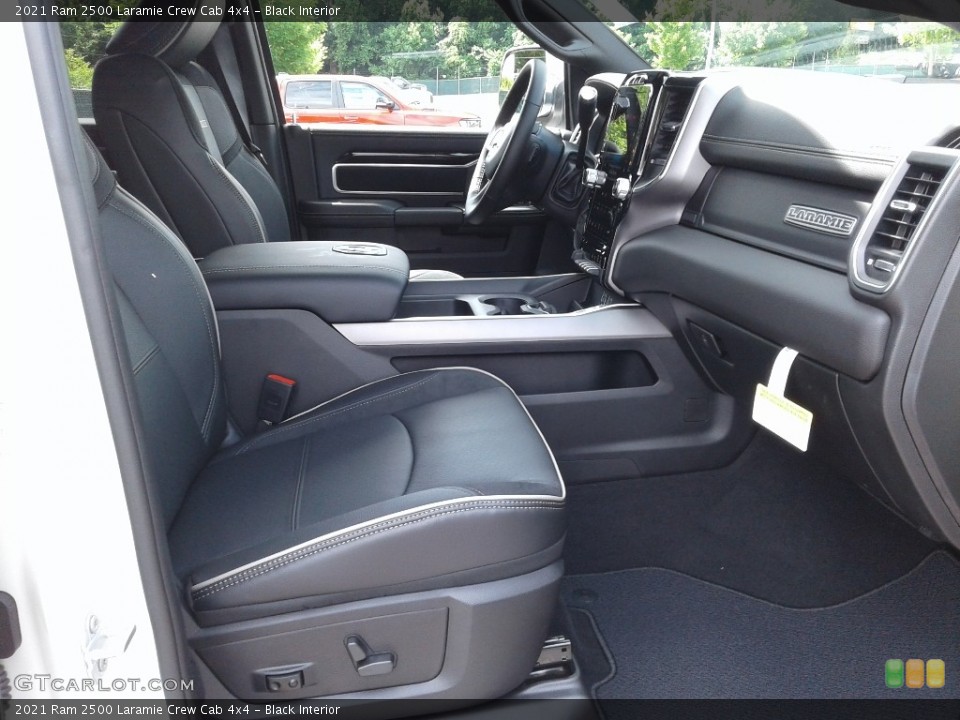 Black Interior Front Seat for the 2021 Ram 2500 Laramie Crew Cab 4x4 #142108816
