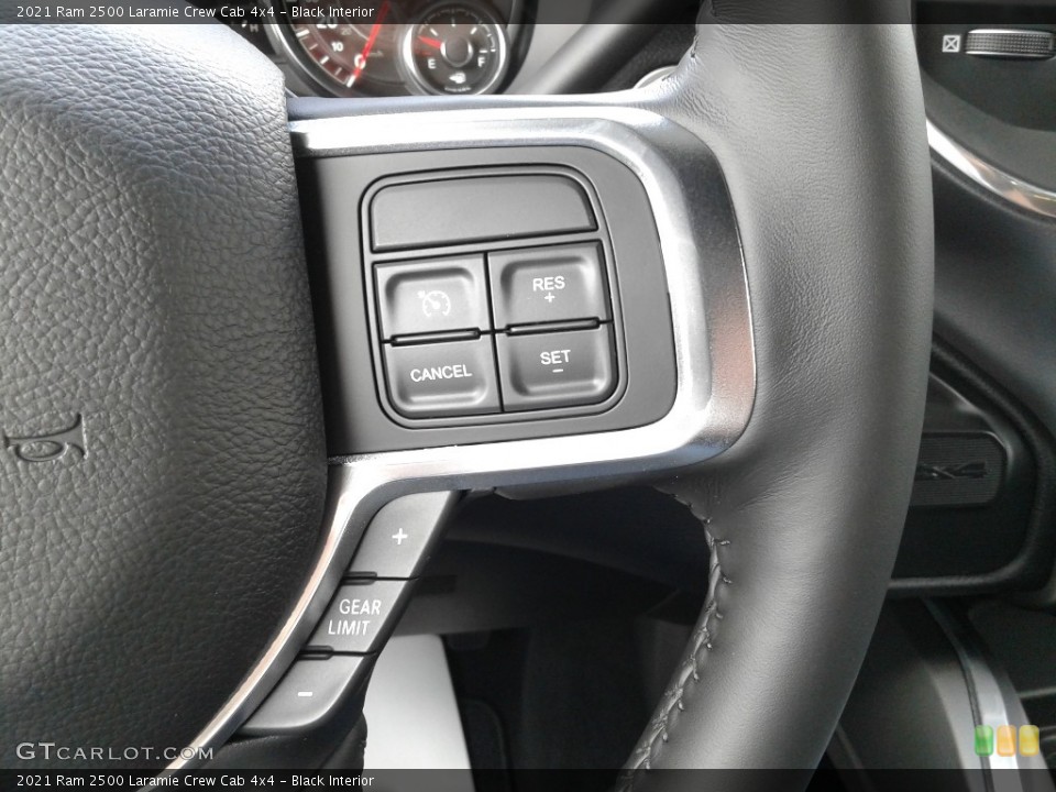 Black Interior Steering Wheel for the 2021 Ram 2500 Laramie Crew Cab 4x4 #142108873