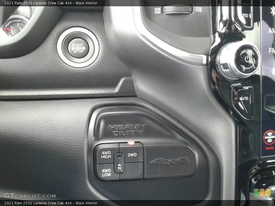 Black Interior Controls for the 2021 Ram 2500 Laramie Crew Cab 4x4 #142108912