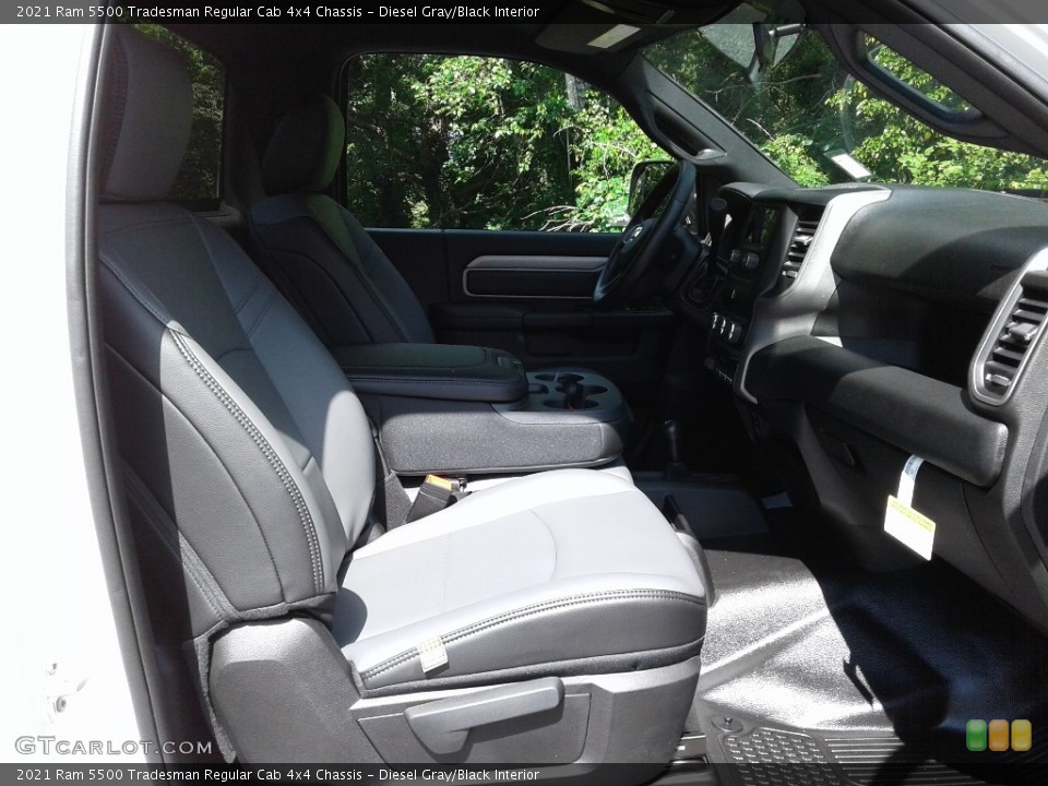 Diesel Gray/Black Interior Front Seat for the 2021 Ram 5500 Tradesman Regular Cab 4x4 Chassis #142109383