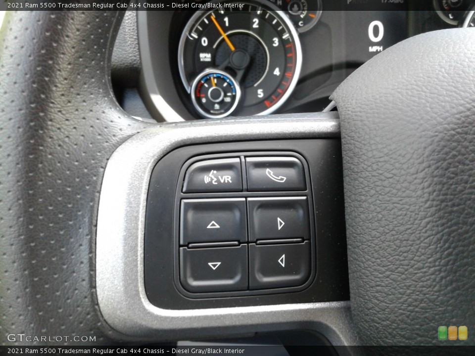 Diesel Gray/Black Interior Steering Wheel for the 2021 Ram 5500 Tradesman Regular Cab 4x4 Chassis #142109395