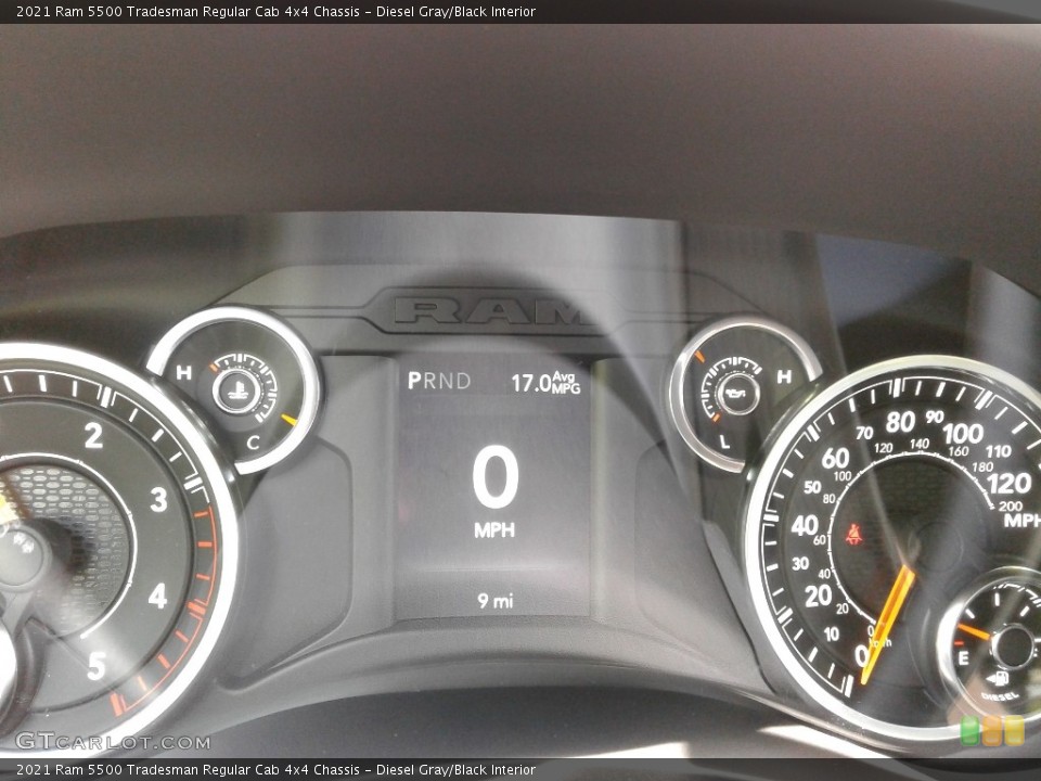 Diesel Gray/Black Interior Gauges for the 2021 Ram 5500 Tradesman Regular Cab 4x4 Chassis #142109434