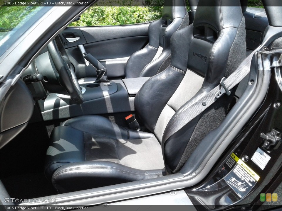 Black/Black Interior Front Seat for the 2006 Dodge Viper SRT-10 #142109845