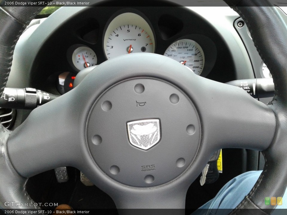 Black/Black Interior Steering Wheel for the 2006 Dodge Viper SRT-10 #142109956