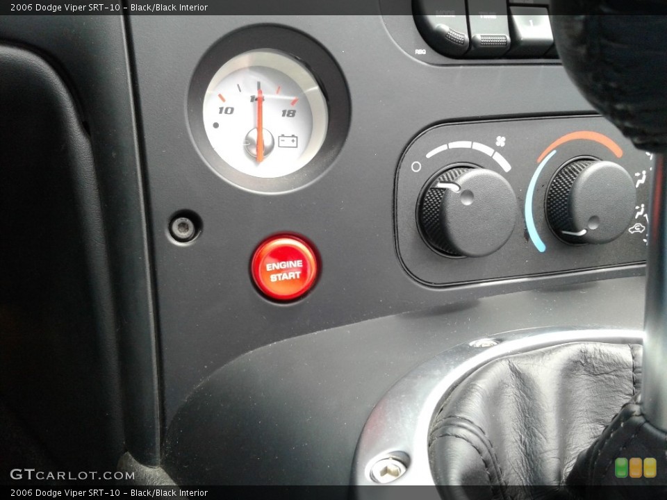 Black/Black Interior Controls for the 2006 Dodge Viper SRT-10 #142110019