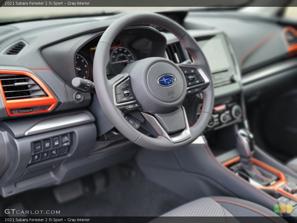 Gray Interior Steering Wheel for the 2021 Subaru Forester 2.5i Sport #142113221