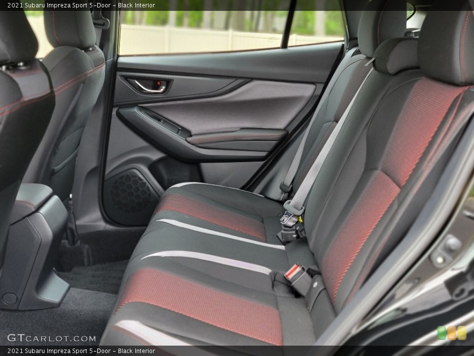 Black Interior Rear Seat for the 2021 Subaru Impreza Sport 5-Door #142113783
