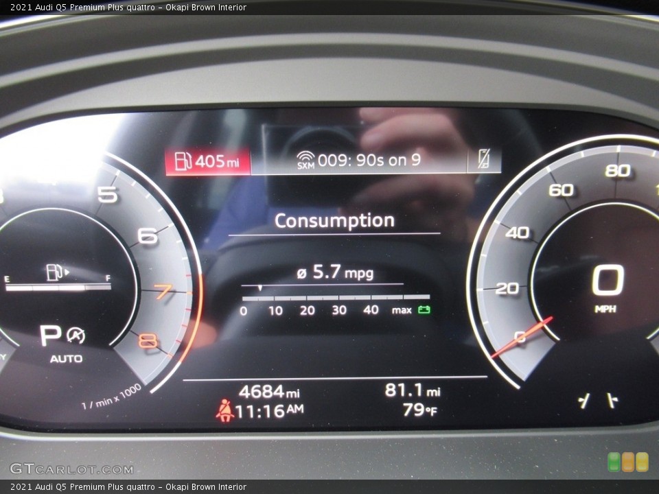 Okapi Brown Interior Gauges for the 2021 Audi Q5 Premium Plus quattro #142114637