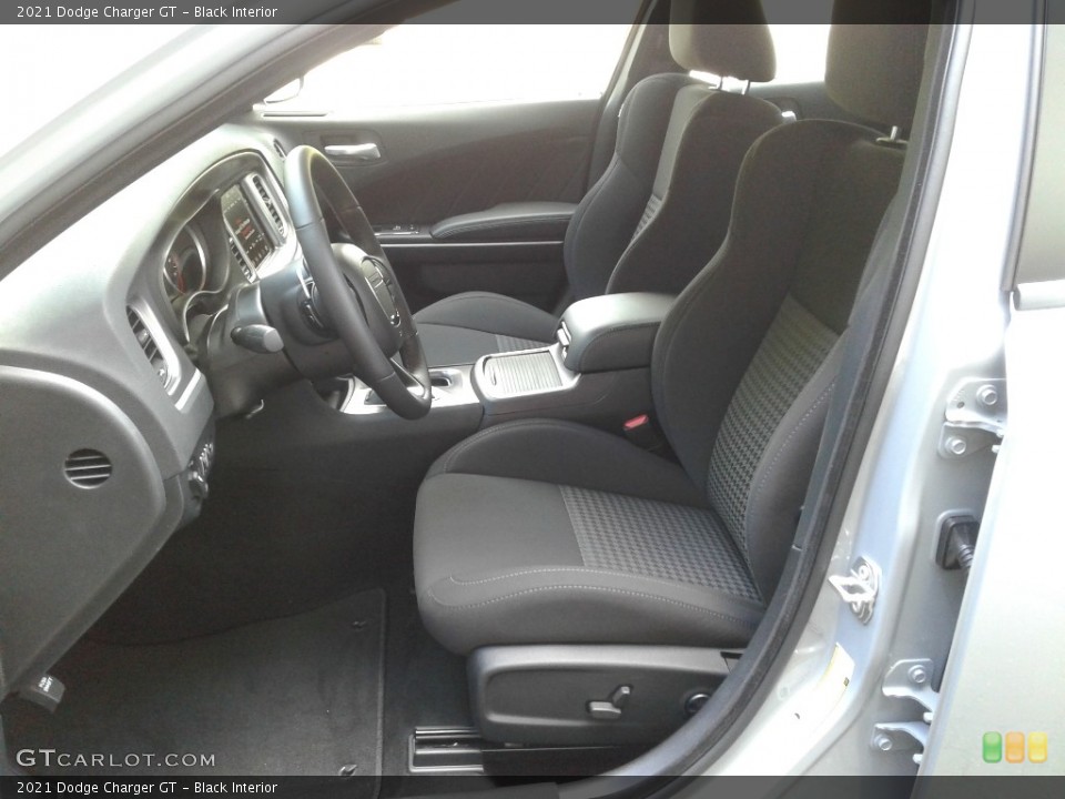 Black Interior Front Seat for the 2021 Dodge Charger GT #142117466