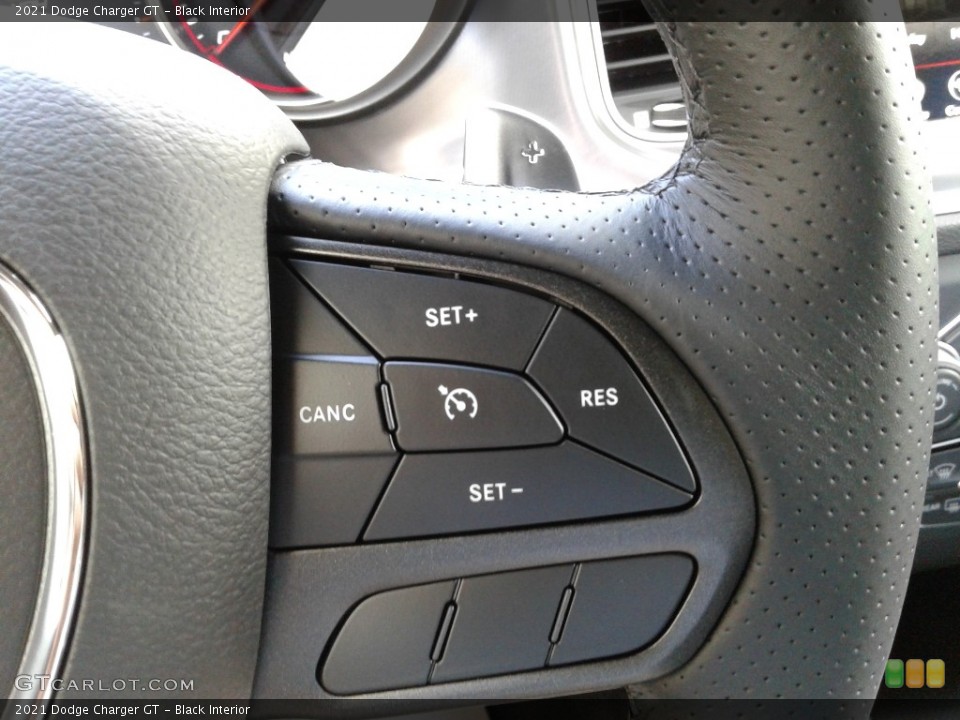 Black Interior Steering Wheel for the 2021 Dodge Charger GT #142117706