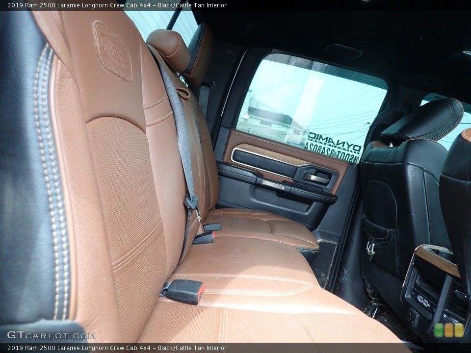 Black/Cattle Tan Interior Rear Seat for the 2019 Ram 2500 Laramie Longhorn Crew Cab 4x4 #142117982