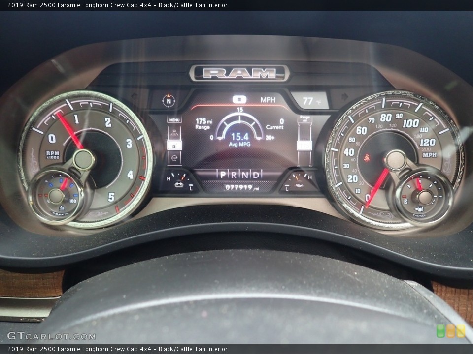 Black/Cattle Tan Interior Gauges for the 2019 Ram 2500 Laramie Longhorn Crew Cab 4x4 #142118118