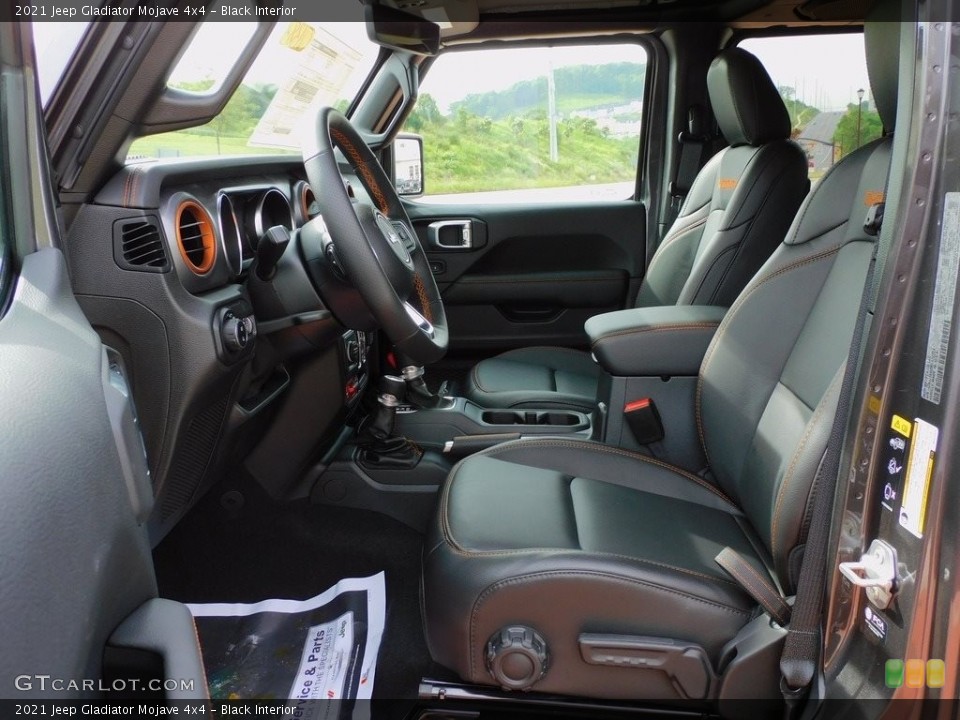 Black Interior Front Seat for the 2021 Jeep Gladiator Mojave 4x4 #142120265