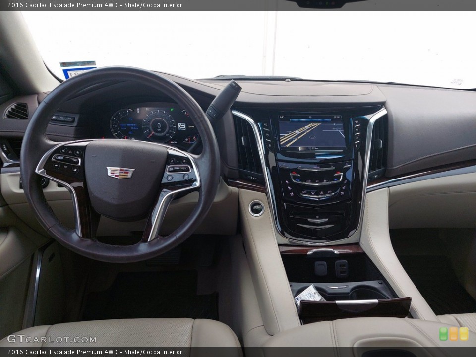 Shale/Cocoa Interior Dashboard for the 2016 Cadillac Escalade Premium 4WD #142121852