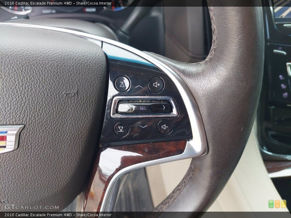 Shale/Cocoa Interior Steering Wheel for the 2016 Cadillac Escalade Premium 4WD #142121888