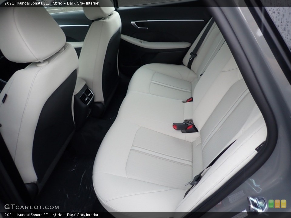 Dark Gray Interior Rear Seat for the 2021 Hyundai Sonata SEL Hybrid #142123554